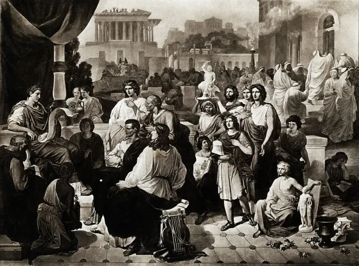 Framed Print : Illus. After Age Of Augustus Painting Framed Print : Illus. After Age Of Augustus Painting
