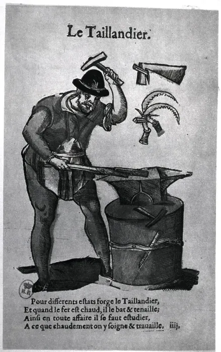 Framed Print : Illus.; Blacksmith At Work, Hammer, Anvil Framed Print : Illus.; Blacksmith At Work, Hammer, Anvil
