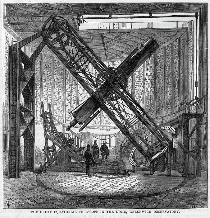 Framed Print : Illus. Of The Great Equatorial Telescope Framed Print : Illus. Of The Great Equatorial Telescope