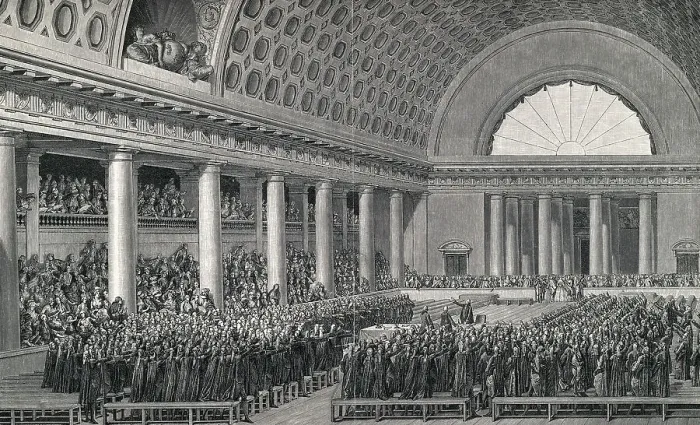 Framed Print : Illus / Natl Assembly At Versailles Framed Print : Illus / Natl Assembly At Versailles
