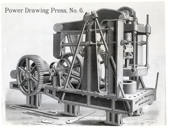 Framed Print : Illus. Of Power Drawing Press, No. 6 Framed Print : Illus. Of Power Drawing Press, No. 6