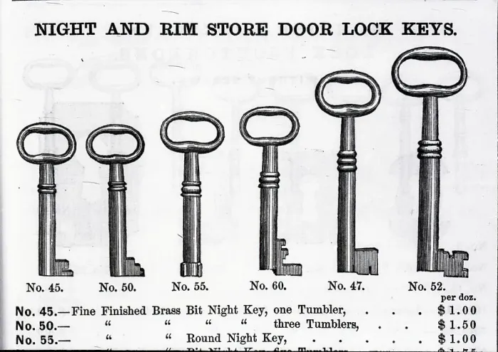 Framed Print : Illus. Of Variously Sized Keys Framed Print : Illus. Of Variously Sized Keys