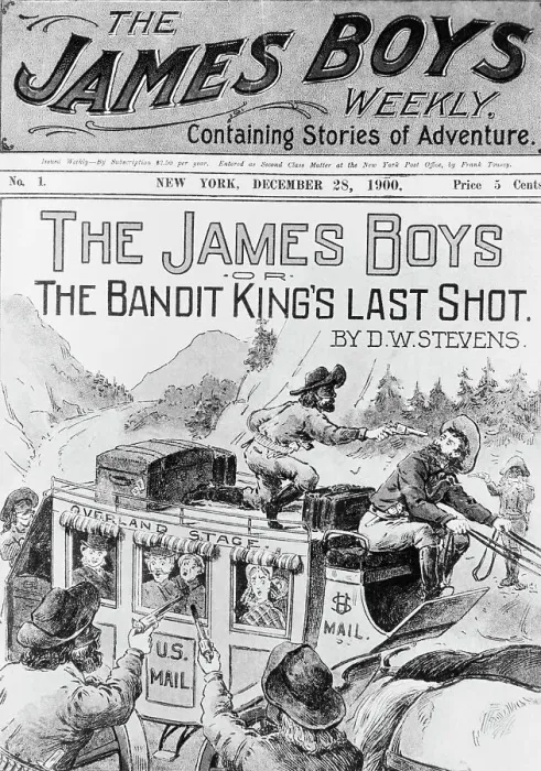 Framed Print : Illus.;Jesse James, The James Boys Weekl Framed Print : Illus.;Jesse James, The James Boys Weekl