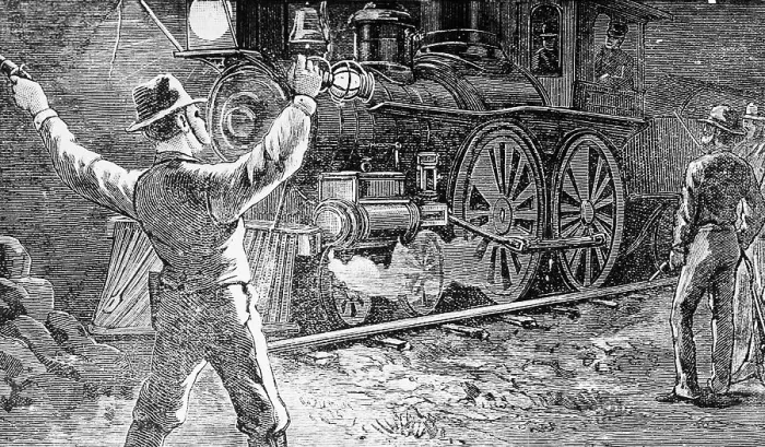 Framed Print : Illus.;Jesse James Waves To Train Framed Print : Illus.;Jesse James Waves To Train