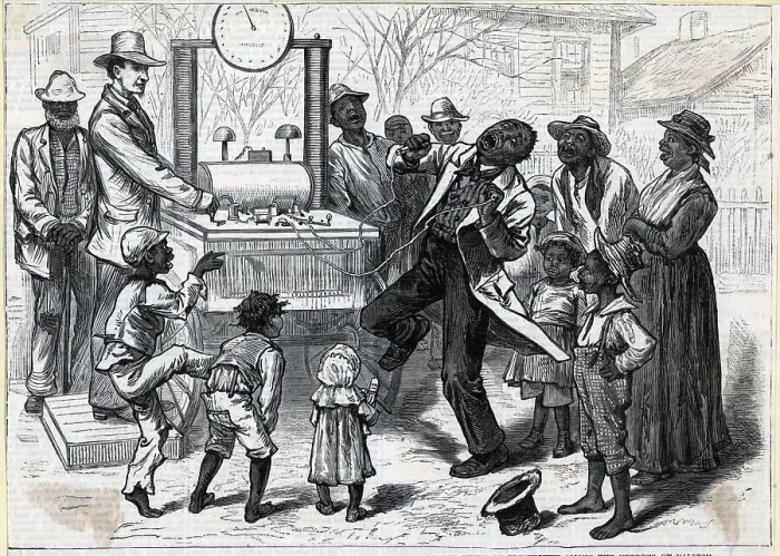 Framed Print : Illust.; African Ams And Electricity Framed Print : Illust.; African Ams And Electricity