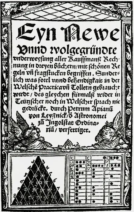 Framed Print : Illust.;Pascal'S Triangle;Math Titlepage Framed Print : Illust.;Pascal'S Triangle;Math Titlepage