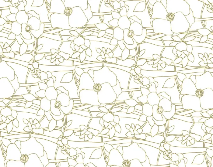 Framed Print : Illustrated Flower Pattern Framed Print : Illustrated Flower Pattern