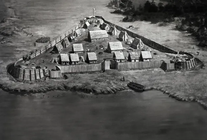 Framed Print : Illustrated Model Of Fort James Framed Print : Illustrated Model Of Fort James