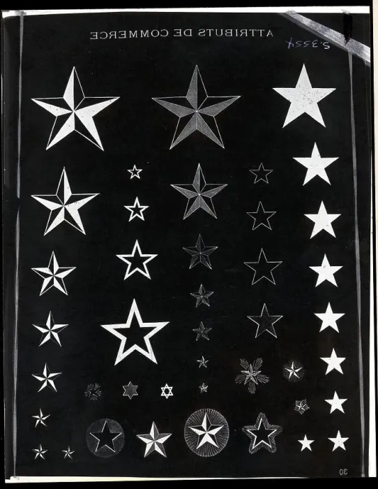 Framed Print : Illustrated Page Of Stars Framed Print : Illustrated Page Of Stars