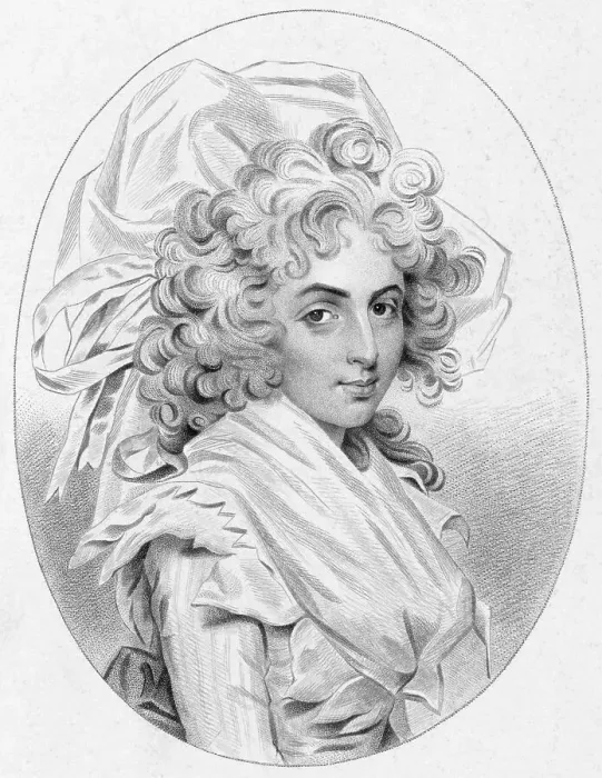 Framed Print : Illustrated Portrait of Mrs. Siddons
