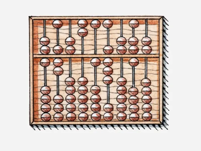 Framed Print : Illustration of abacus Framed Print : Illustration of abacus