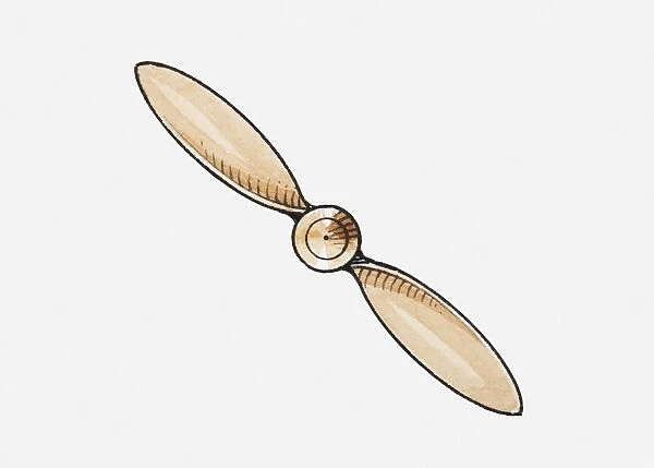 Illustration of aeroplane propeller