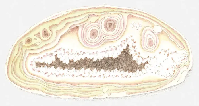 Framed Print : Illustration of agate