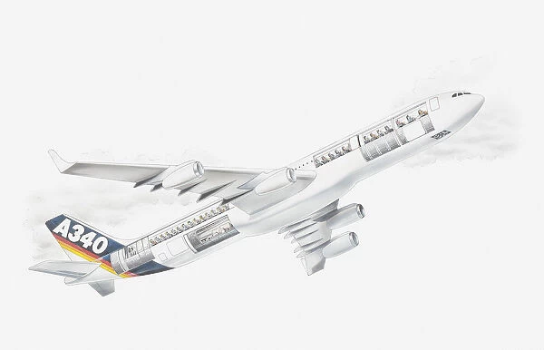 Illustration of Airbus A340