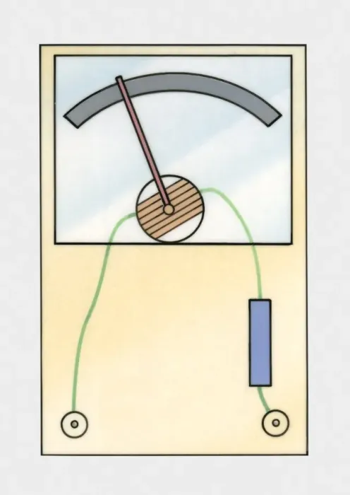 Framed Print : Illustration of ammeter Framed Print : Illustration of ammeter