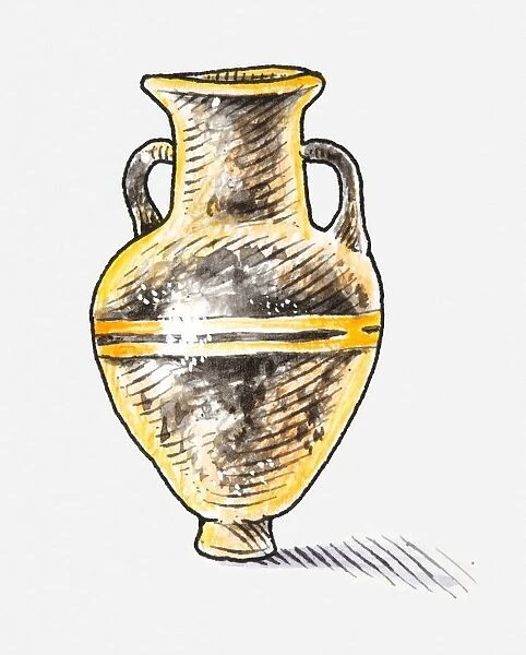 Illustration of ancient urn