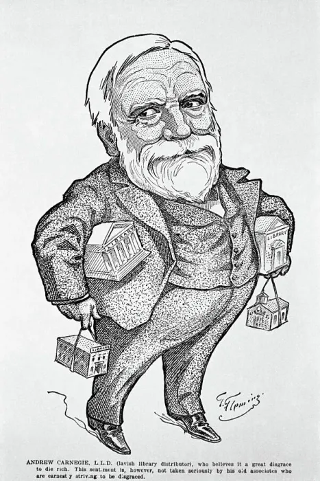 Framed Print : Illustration of Andrew Carnegie Framed Print : Illustration of Andrew Carnegie