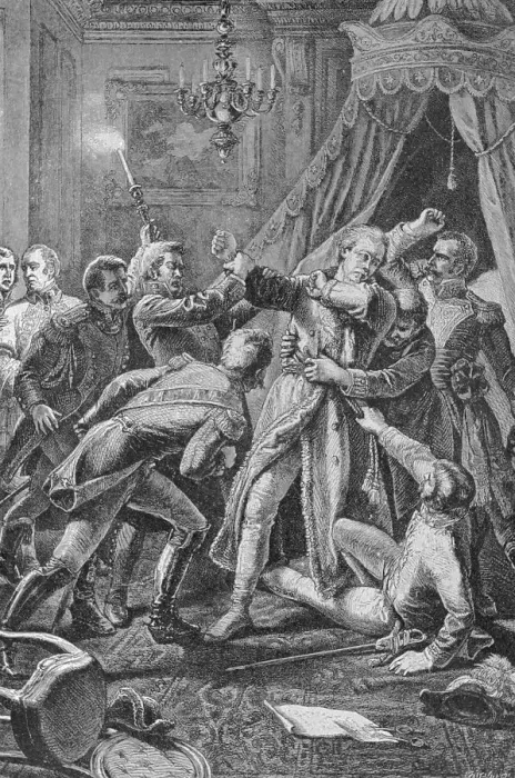 Framed Print : Illustration of the Assassination of Paul I, Emperor of Russia Framed Print : Illustration of the Assassination of Paul I, Emperor of Russia