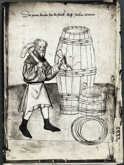Framed Print : Illustration of Barrel Designer with Tools Framed Print : Illustration of Barrel Designer with Tools