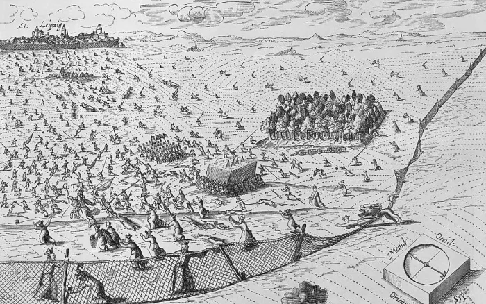 Framed Print : Illustration of Battle of Breitenfield Framed Print : Illustration of Battle of Breitenfield