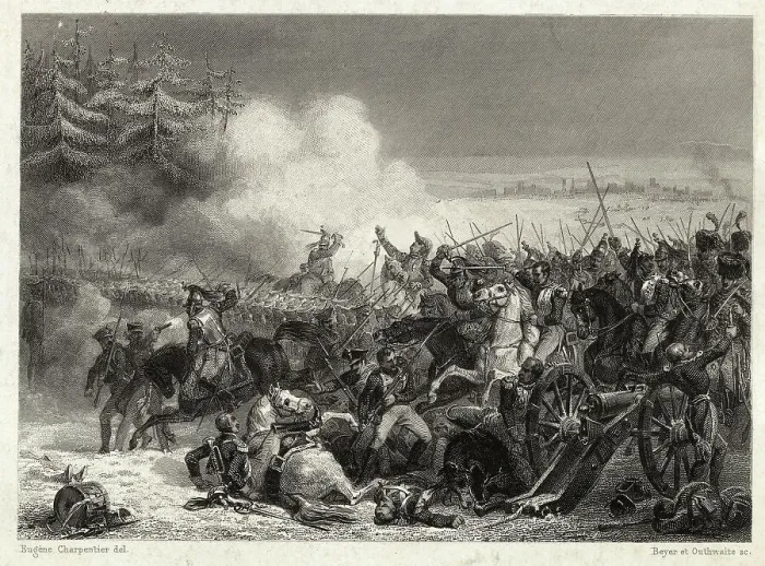 Framed Print : Illustration of Battle of Elyau Framed Print : Illustration of Battle of Elyau