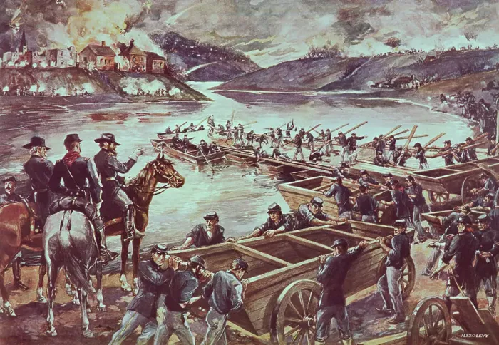 Framed Print : Illustration of the Battle Scene at Fredericksburg Framed Print : Illustration of the Battle Scene at Fredericksburg