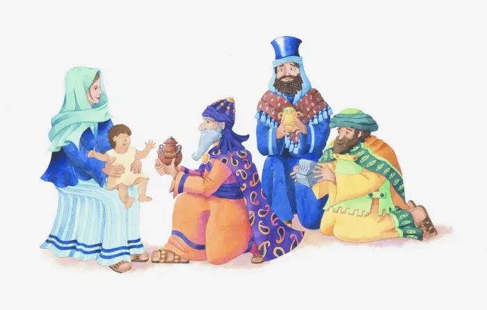 Framed Print : Illustration of a bible scene, Matthew 2, Three Kings visit newborn Jesus and bring gifts of gold, frankincense and myrrh Framed Print : Illustration of a bible scene, Matthew 2, Three Kings visit newborn Jesus and bring gifts of gold, frankincense and myrrh