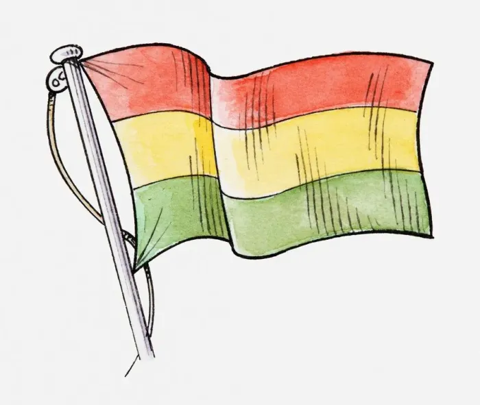 Framed Print : Illustration of Bolivian flag Framed Print : Illustration of Bolivian flag