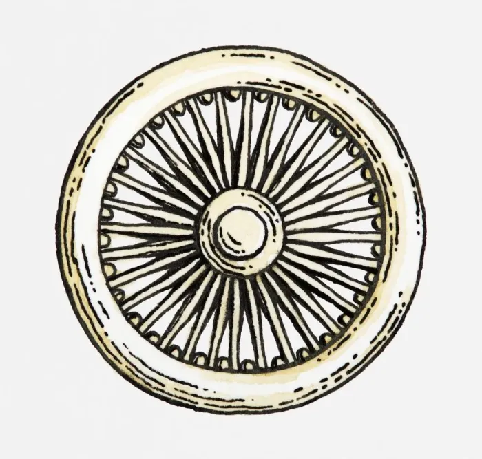 Framed Print : Illustration of Buddhist wheel of law (dharma) Framed Print : Illustration of Buddhist wheel of law (dharma)