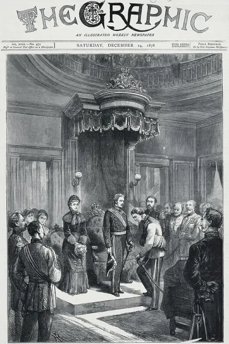 Framed Print : Illustration of Canadian Political Ceremony Framed Print : Illustration of Canadian Political Ceremony