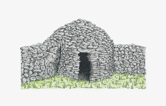 Framed Print : Illustration of a capitelle (old French drystone hut) Framed Print : Illustration of a capitelle (old French drystone hut)
