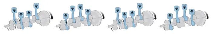 Framed Print : Illustration of car crankshaft showing motion of pistons Framed Print : Illustration of car crankshaft showing motion of pistons