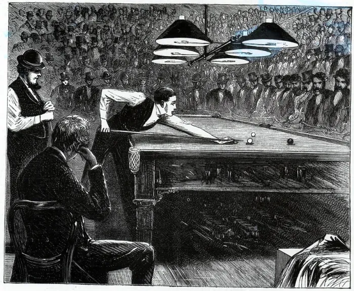 Framed Print : Illustration Of Championship Billiards Framed Print : Illustration Of Championship Billiards