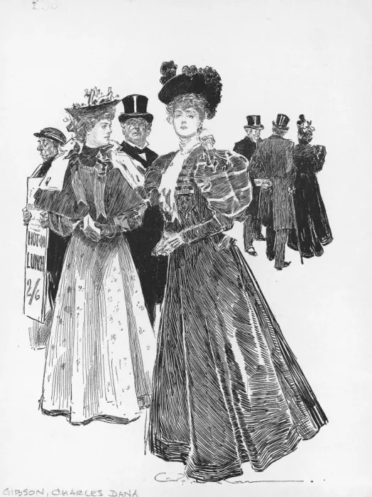 Framed Print : Illustration By Charles Dana Gibson Framed Print : Illustration By Charles Dana Gibson