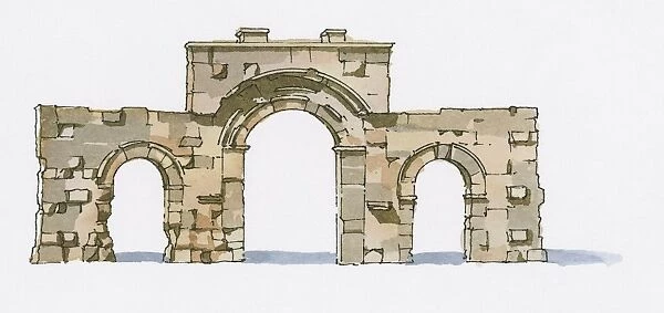 Illustration of City Gate of Olba-Diocaesarea