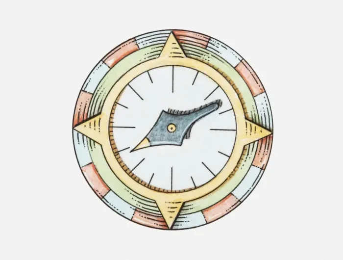 Framed Print : Illustration of a compass Framed Print : Illustration of a compass