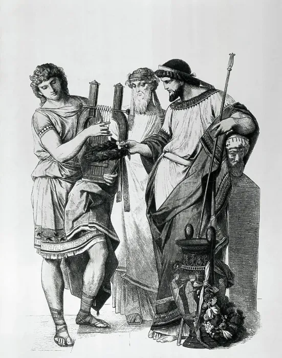 Framed Print : Illustration of Costume of the Classical Period Framed Print : Illustration of Costume of the Classical Period