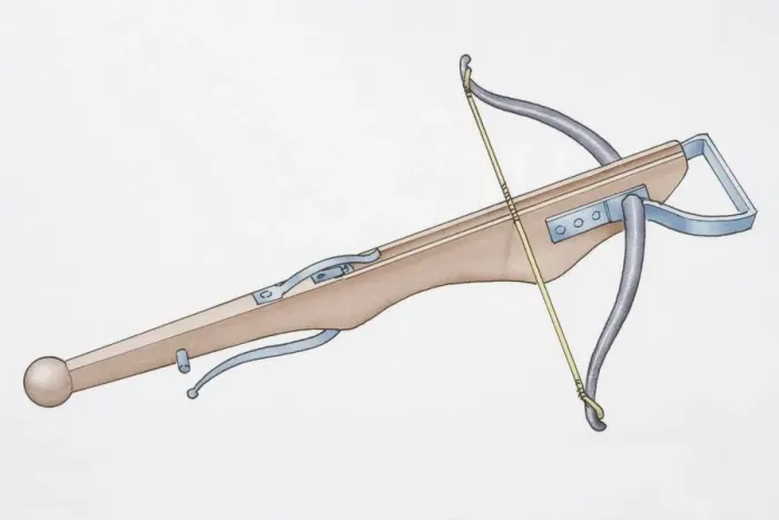 Framed Print : Illustration, crossbow Framed Print : Illustration, crossbow