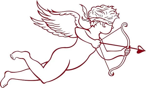 Cupid. Illustration of cupid, cherub