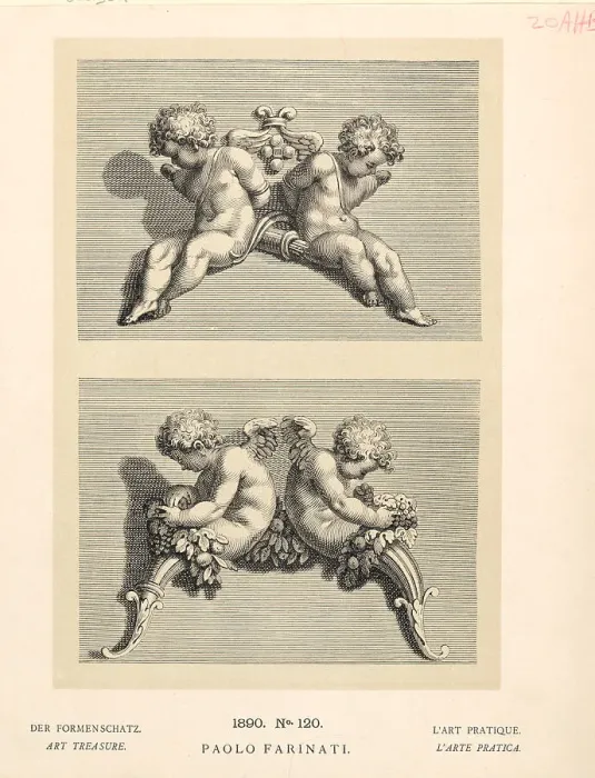 Framed Print : Illustration of Cupids by Paolo Farinati Framed Print : Illustration of Cupids by Paolo Farinati