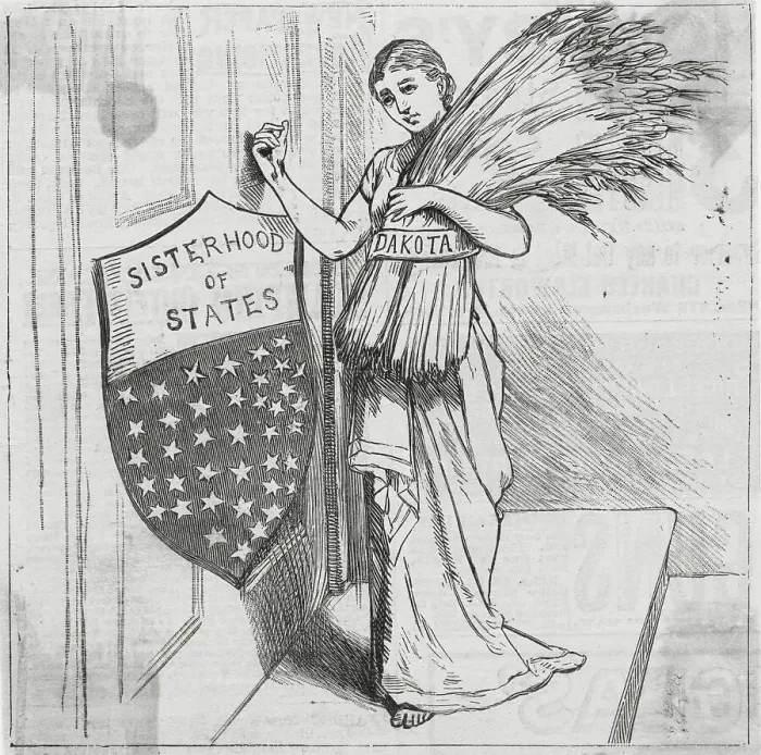 Framed Print : Illustration Depicting Dakota Plea Framed Print : Illustration Depicting Dakota Plea