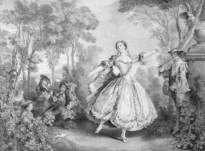 Framed Print : Illustration Depicting Gracious Ballet Dancer