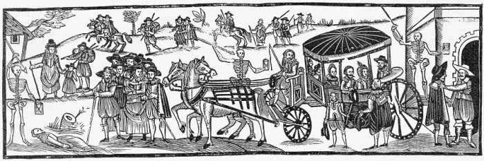 Framed Print : Illustration Depicting London's 17th-Century Plague