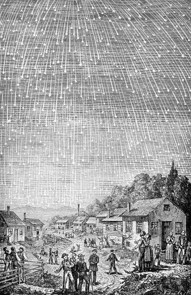 Leonid Meteor Shower Print, 1833. Art Prints, Posters & Puzzles