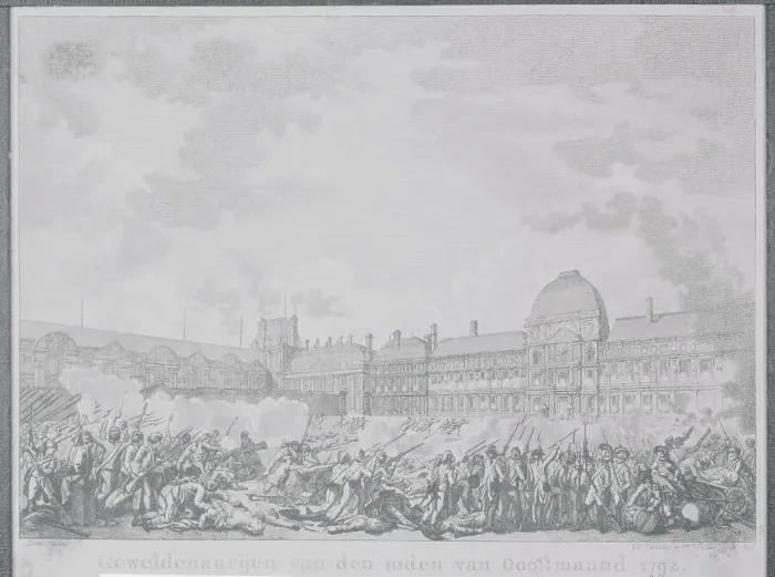 Framed Print : Illustration Depicting Storming of Tuileries