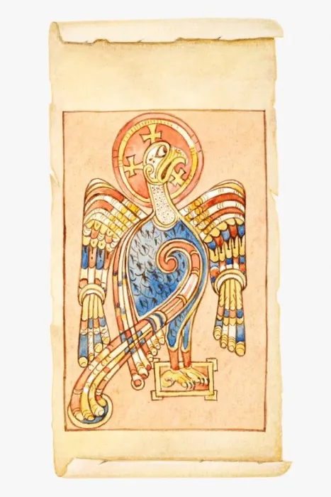 Framed Print : Illustration of eagle on scroll Framed Print : Illustration of eagle on scroll