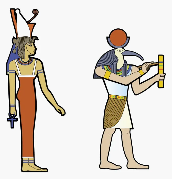Framed Print : Illustration of Egyptian gods Framed Print : Illustration of Egyptian gods