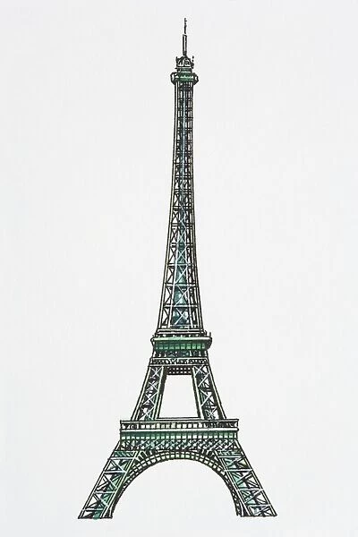 Illustration of the Eiffel Tower