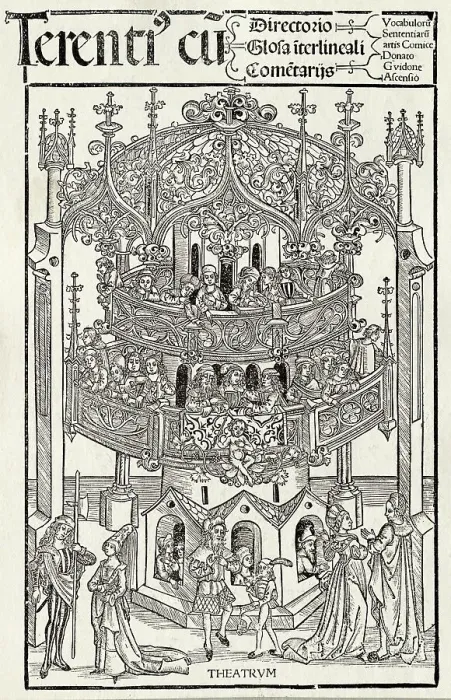 Framed Print : Illustration of Elaborate Theater Framed Print : Illustration of Elaborate Theater