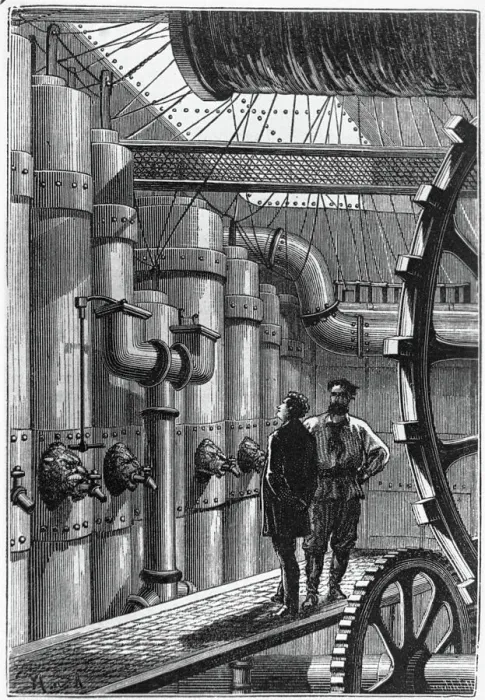 Framed Print : Illustration of the Engine Room of the Nautilus Framed Print : Illustration of the Engine Room of the Nautilus